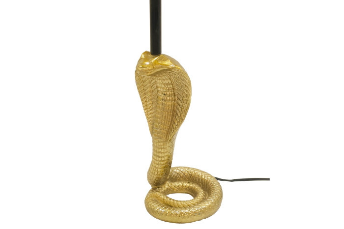 Lampă de masă COBRA 65cm,aurie cu abajur negru  [4]