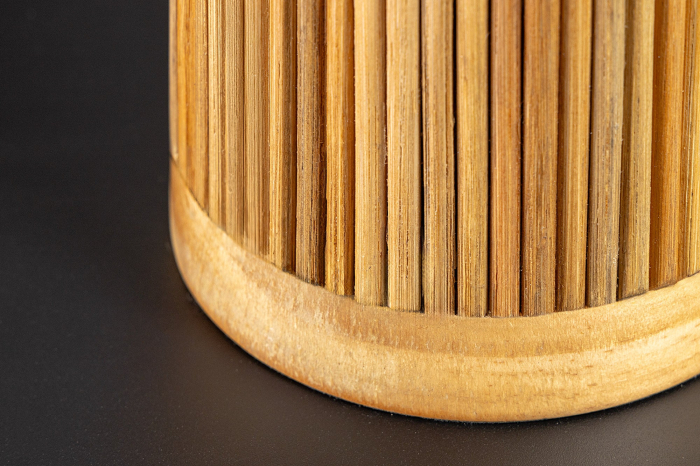 Lampă de masă GATSBY 50cm, din lemn natural de salcie și pin cu abajur alb  [10]