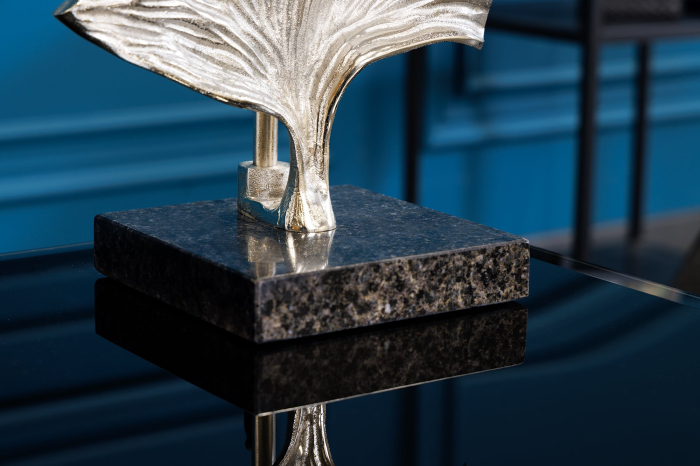 Lampă de masă GINKGO 70cm argintie fără abajur [6]