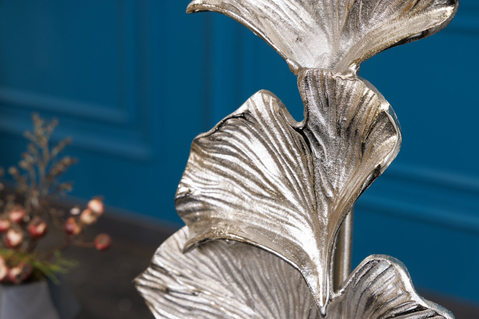 Lampă de masă GINKGO 70cm argintie fără abajur [5]