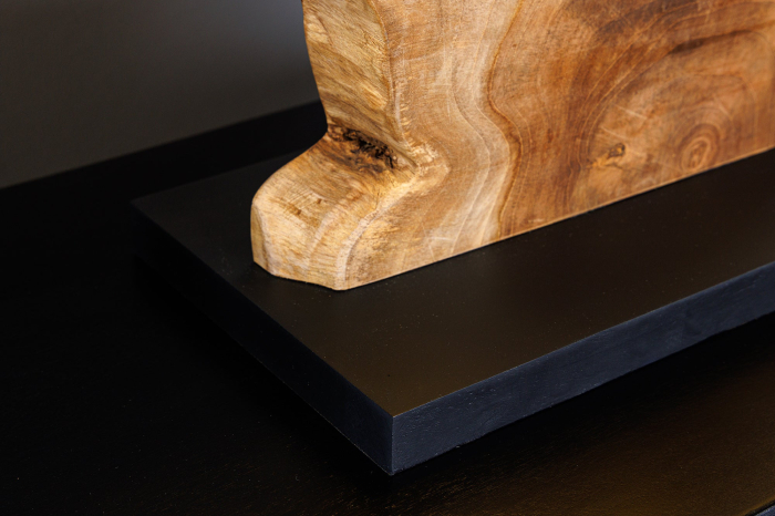 Lampă de masă HYPNOTIC 50cm, lemn de tec natural cu abajur bej   [11]