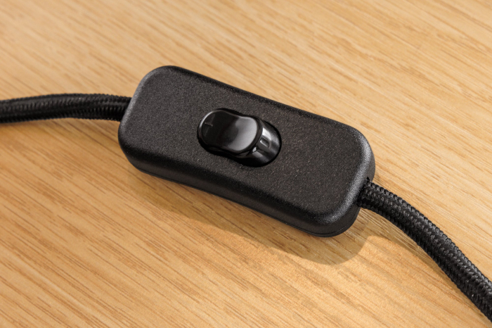 Lampă de masă JEWELRY 60cm din lemn natural de mangostan, cu abajur bouclé alb [15]