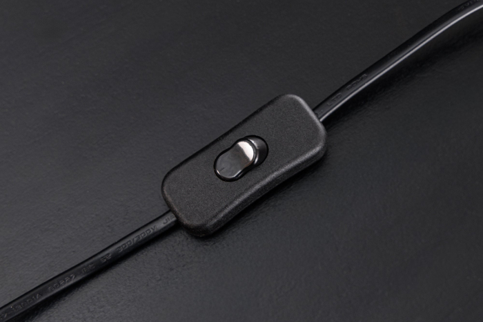 Lampă de masă JEWELRY 75cm, cadru susținut, culoare auriu-natural , abajur negru [11]