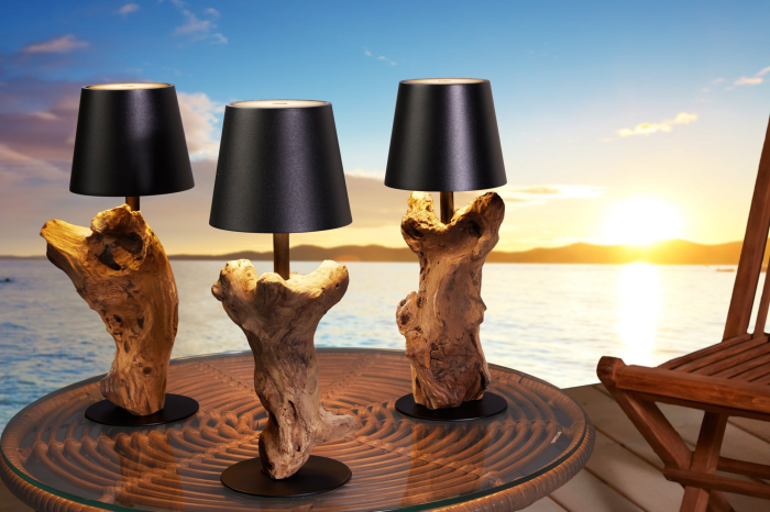 Lampă de masă LED cu baterie, HYPNOTIC TO GO 30cm negru-natural, reîncărcabilă cu variator tactil fără cablu [4]