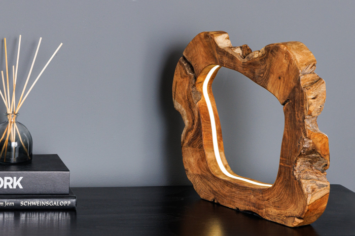 Lampă de masă natural, ORGANIC ARTWORK 45cm LED  [5]