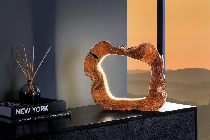 Lampă de masă natural, ORGANIC ARTWORK 45cm LED  [3]