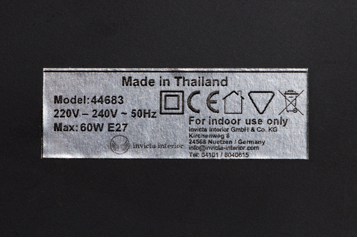 Lampă de masă ORGANIC ARTWORK 55cm, lemn de tec natural [12]