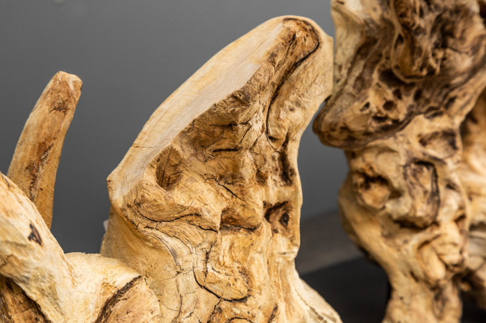 Lampă de masă PURE UNIQUE 80cm, din lemn plutitor cu abajur bej [6]