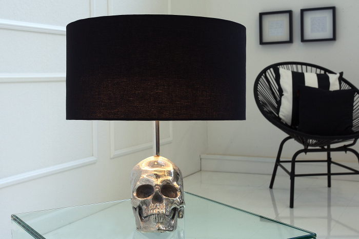 Lampă de masă SKULL 44cm cu abajur negru [4]