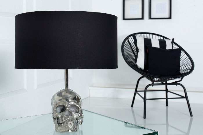 Lampă de masă SKULL 44cm cu abajur negru [5]