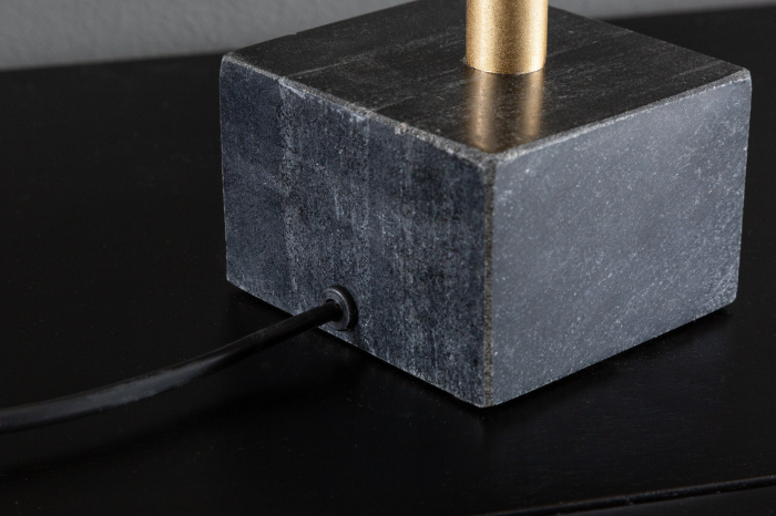 Lampă de masă SKULL 56cm aurie cu abajur din bumbac negru [9]