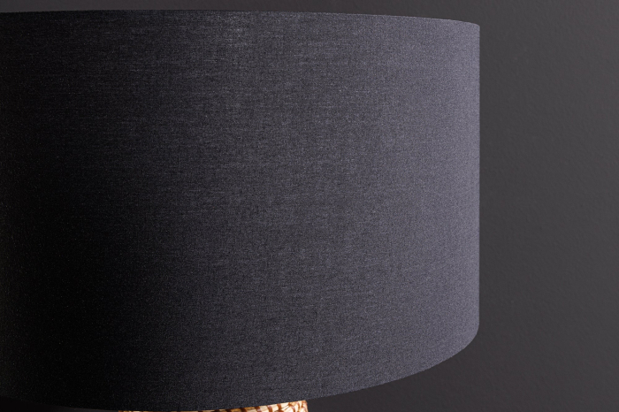 Lampă de masă ZEA 60cm, iarbă de mare gradient auriu natural maro, cu abajur negru [8]