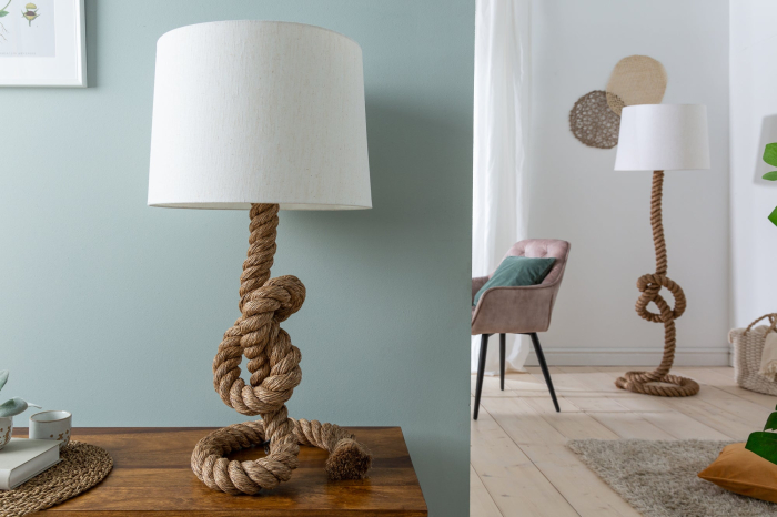 Lampă de podea SEVEN SEAS 80cm cu frânghie autentică [4]