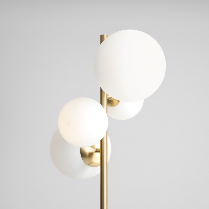 Lampadar din metal auriu cu 4 becuri Bloom, 161 cm [2]