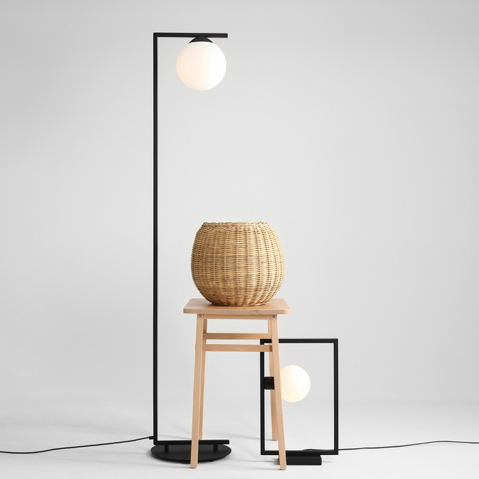 Lampadar din metal negru Zac, 168 cm [4]