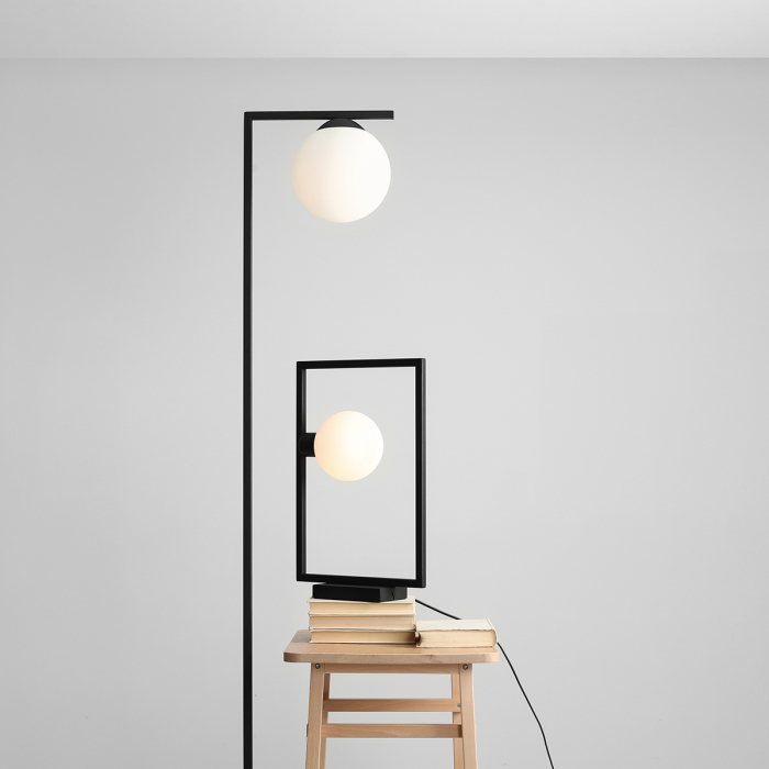 Lampadar din metal negru Zac, 168 cm [3]