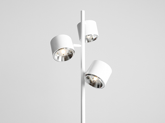 Lampadar din metal alb Bot, 165 cm [2]