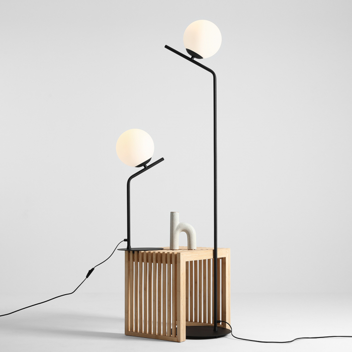 Lampadar din metal negru Gallia, 161 cm [4]