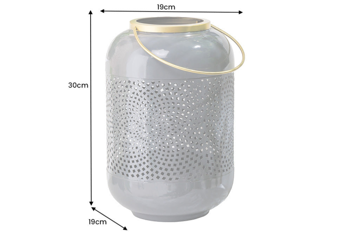 Lanterna CANDLELIGHT 30 cm gri auriu [20]