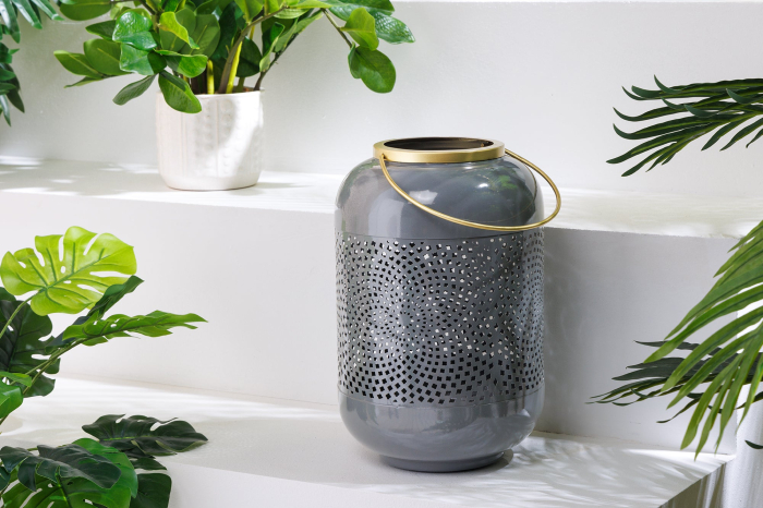 Lanterna CANDLELIGHT 30 cm gri auriu [8]