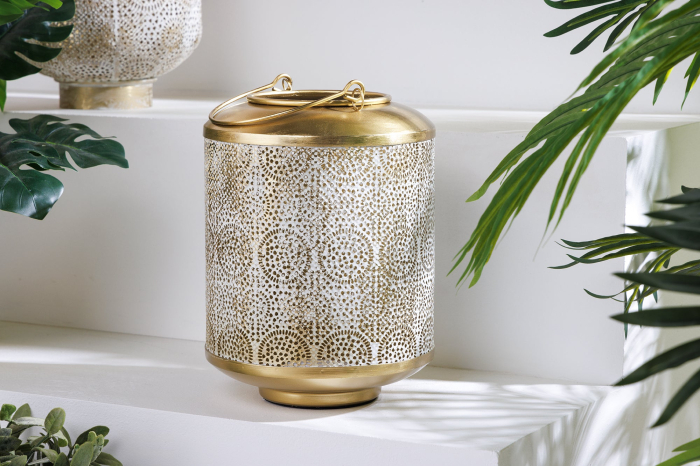 Lanterna ORIENT 25 cm aurie cu patină [4]