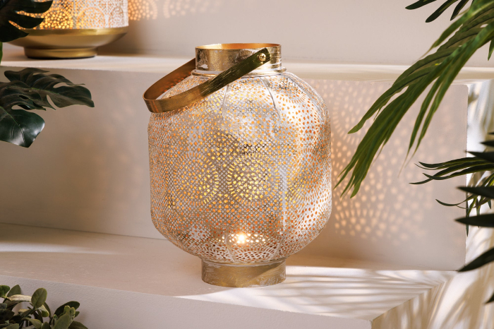 Lanterna ORIENT 25 cm auriu antic [4]