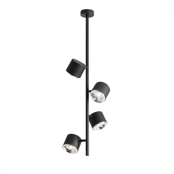Lustră BOT cu 4 becuri BLACK [3]