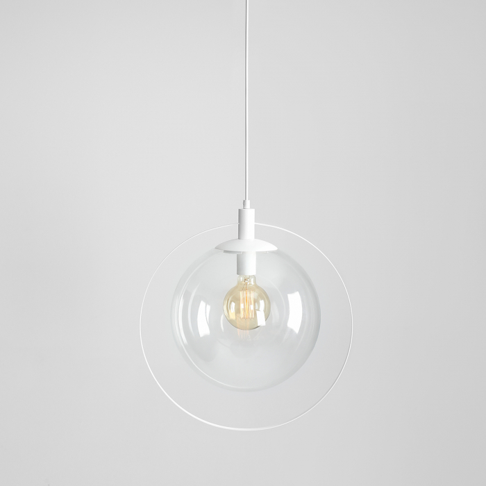 Lustră din metal alb Aura, 120 cm [3]