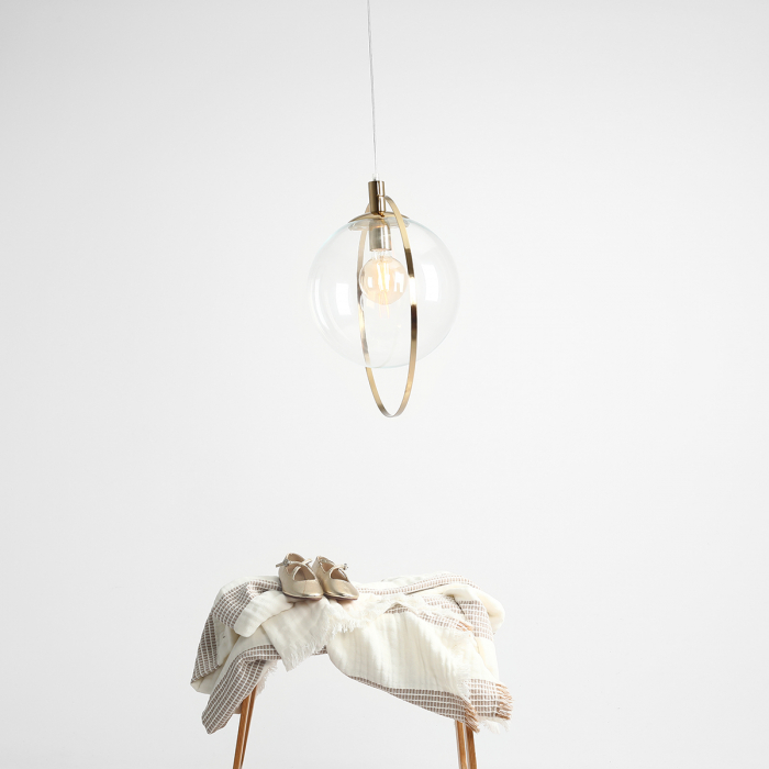 Lustră din metal auriu Aura, 120 cm [4]