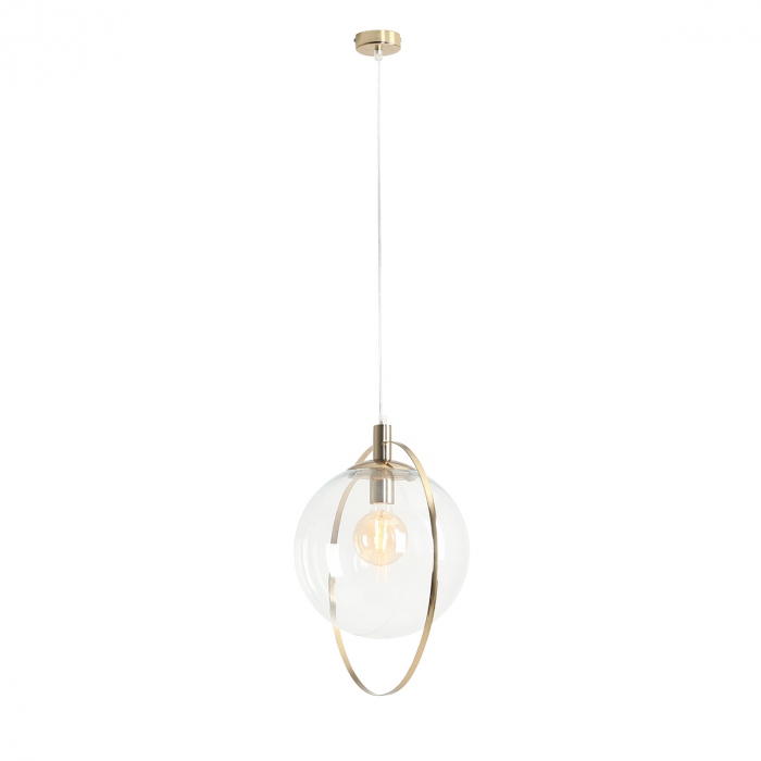 Lustră din metal auriu Aura, 120 cm [1]
