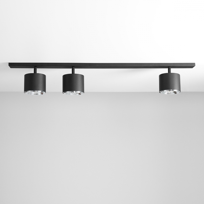 Lustră din metal negru cu 3 becuri Bot, 15 cm [4]