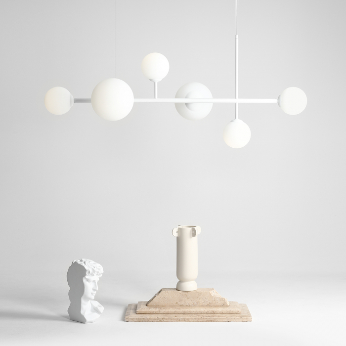 Lustră DIONE  6 becuri  WHITE [8]