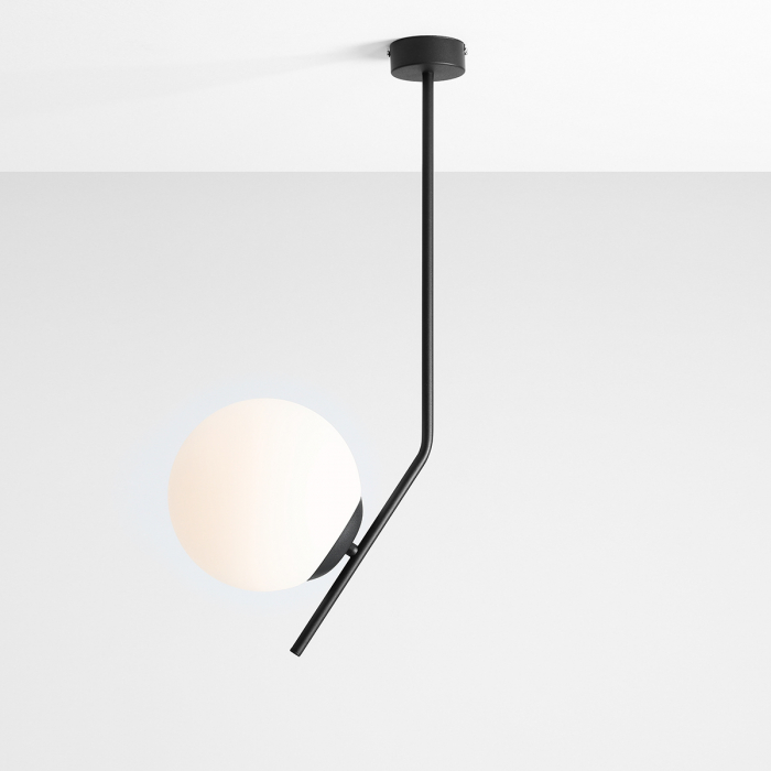 Lustră GALLIA LONG 1 bec, negru [1]