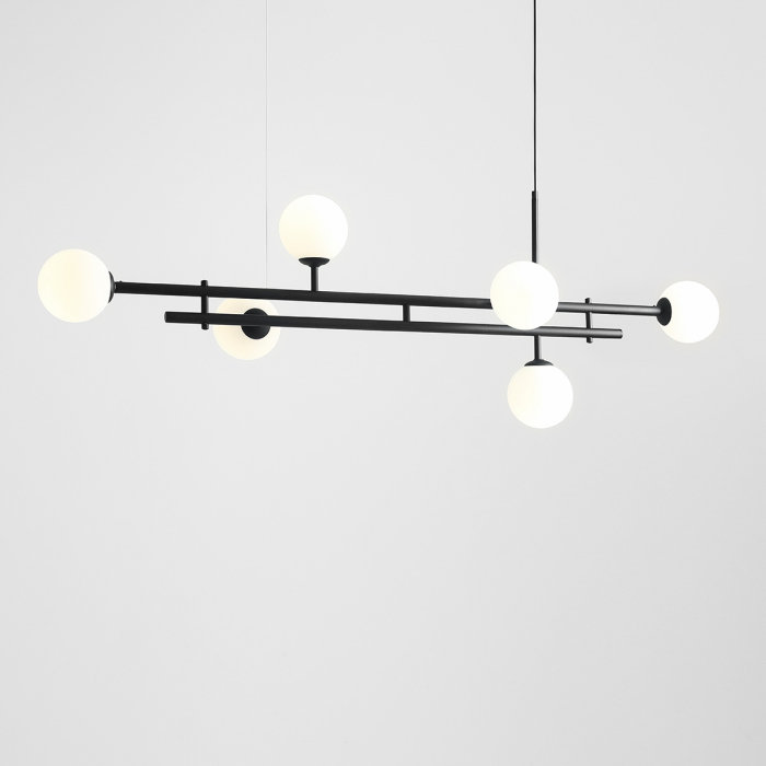 Lustră HARMONY cu 6 becuri BLACK [6]