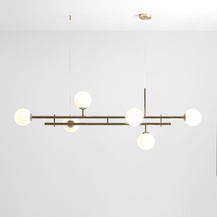 Lustră HARMONY cu 6 becuri GOLD [1]