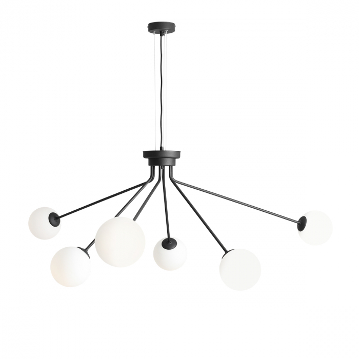 Lustră HOLM cu 10 becuri BLACK [7]