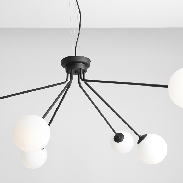Lustră HOLM cu 10 becuri BLACK [5]