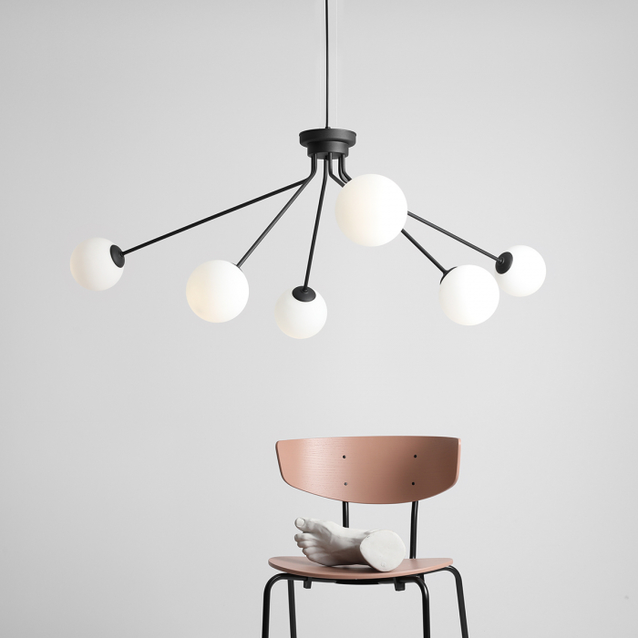 Lustră HOLM cu 10 becuri BLACK [3]