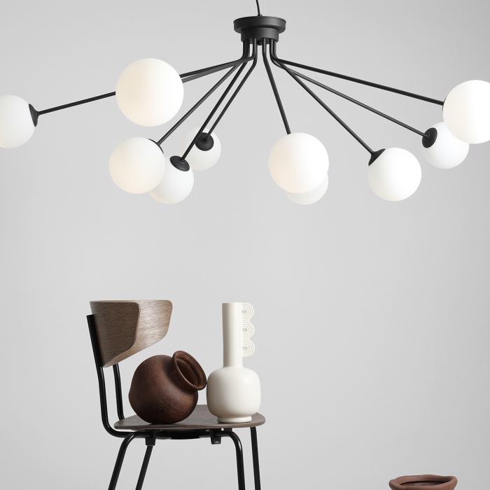 Lustră HOLM cu 10 becuri  BLACK [4]