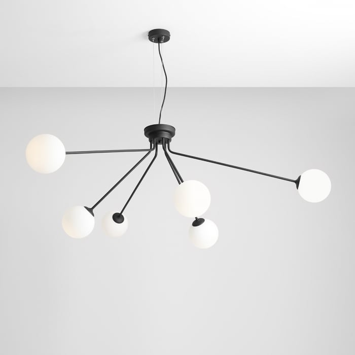Lustră HOLM cu 10 becuri BLACK [6]