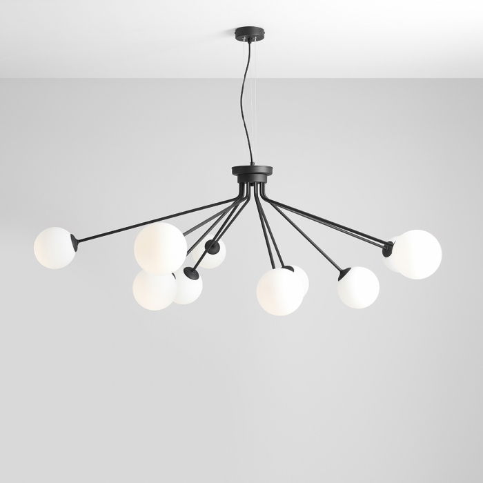 Lustră HOLM cu 10 becuri  BLACK [1]