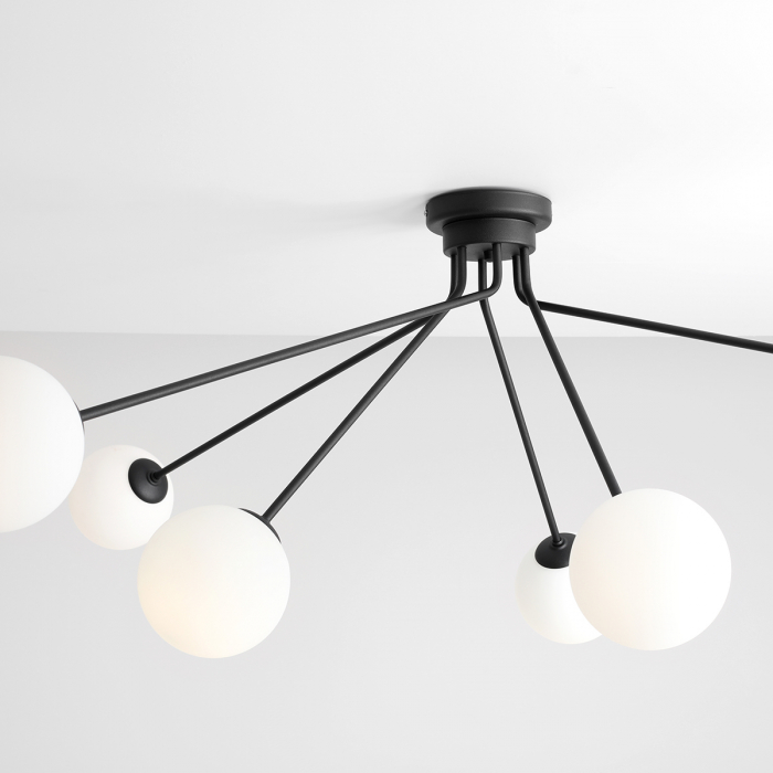 Lustră HOLM cu 6 becuri BLACK [5]