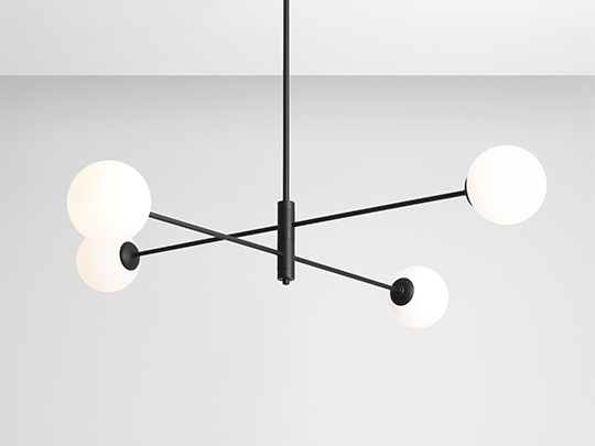 Lustră HOMME 4 becuri BLACK [2]