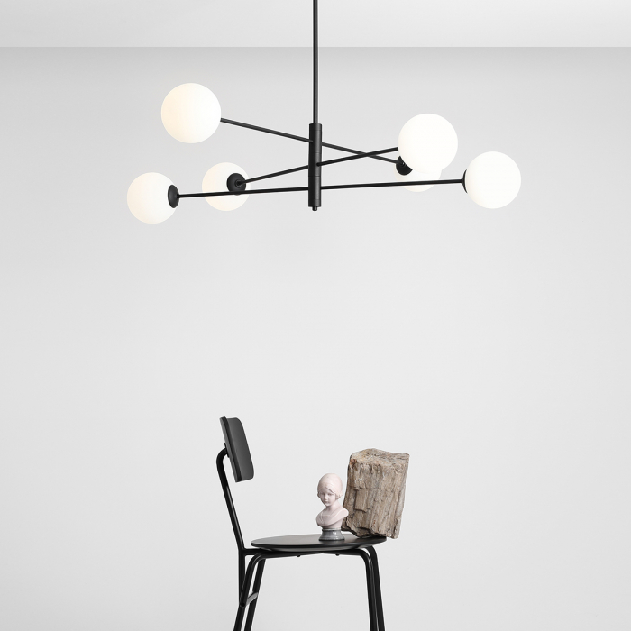 Lustră HOMME 6 becuri  BLACK [7]