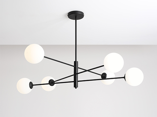 Lustră HOMME 6 becuri  BLACK [1]