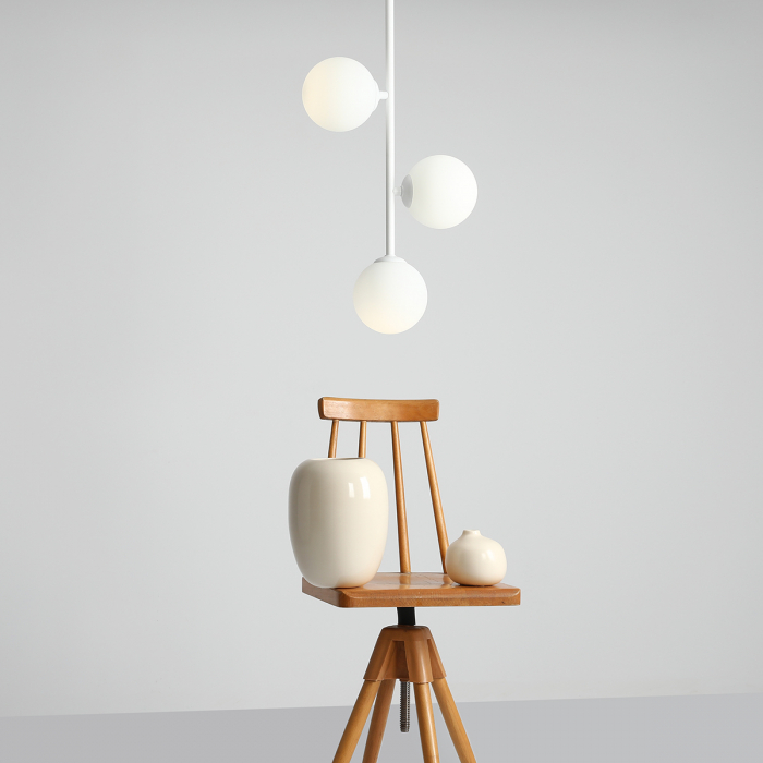 Lustră LIBRA 3 becuri WHITE [3]
