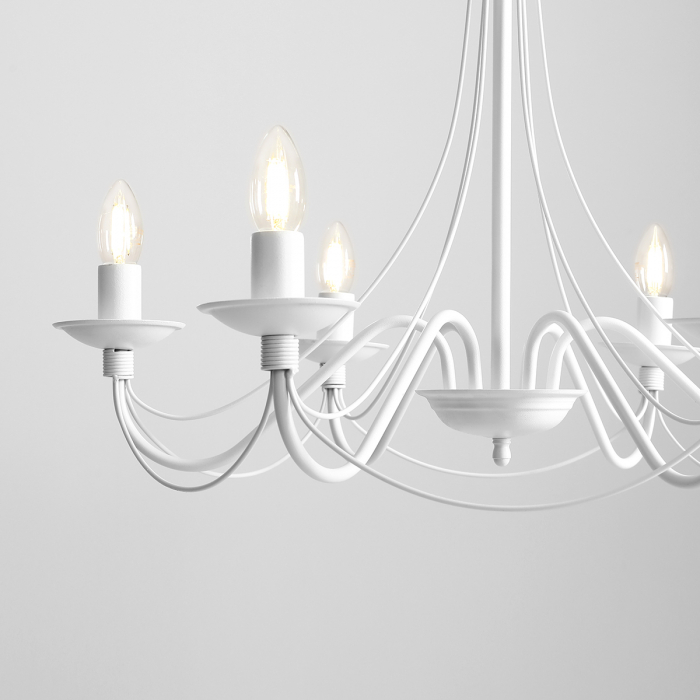 Lustră RÓŻA 6 WHITE [5]