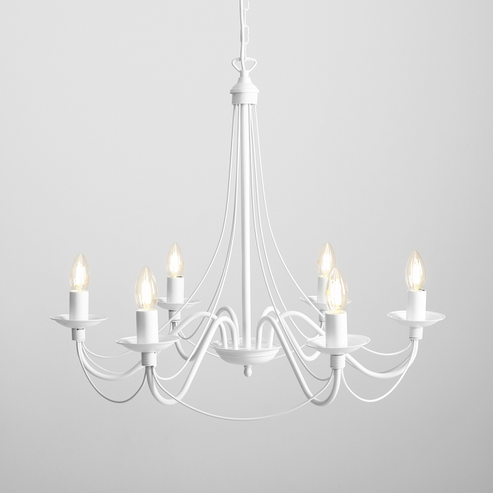 Lustră RÓŻA 6 WHITE [1]