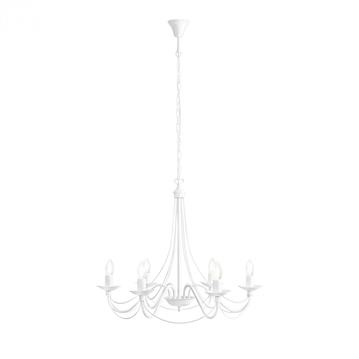 Lustră RÓŻA 6 WHITE [7]