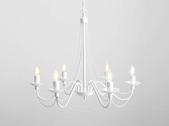 Lustră RÓŻA 6 WHITE [4]